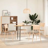 Плот за маса, 140x60x2 см, дъбово дърво масив, овална