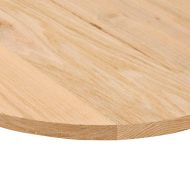 Плот за маса, 140x60x2 см, дъбово дърво масив, овална