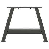 Крака за масичка за кафе, А-образни, 2 бр., антрацит, 30x(30-31) см, стомана