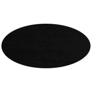 Плот за маса, тъмнокафяв, 120x60x4 см, дъб масив, овална