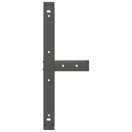 Крака за масичка за кафе, Т-образни, 2 бр., антрацит, 70x25x(42-43) см, стомана