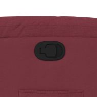 Изправящ реклайнер стол, виненочервен, текстил