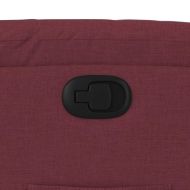 Стол реклайнер, виненочервен, текстил