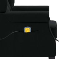 Масажен стол с табуретка, черен, текстил