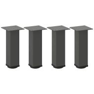 Крака за масичка за кафе, 4 бр., антрацит, 30-32 см, стомана