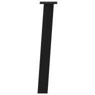 Крака за конзолна маса, 4 бр., черни, 72 см, стомана
