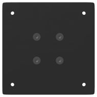 Крака за конзолна маса, 4 бр., черни, 72 см, стомана