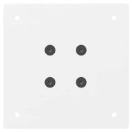 Крака за масичка за кафе, 4 бр., бели, 42 см, стомана