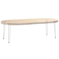 крака тип „фиби“ за конзолни маси, 4 бр., бели, 72 см, масивна стомана