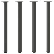 Крака за конзолна маса, 4 бр., антрацит, 72-74 см, стомана