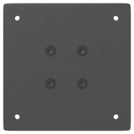 Крака за конзолна маса, 4 бр., антрацит, 72 см, стомана