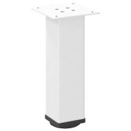 Крака за масичка за кафе, 4 бр., бели, 30-32 см, стомана