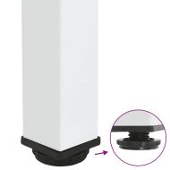 Крака за масичка за кафе, 4 бр., бели, 30-32 см, стомана