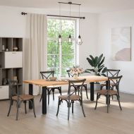 Крака за конзолна маса, 4 бр., черни, 72-74 см, стомана