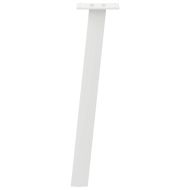 Крака за масичка за кафе, 4 бр., бели, 42 см, стомана