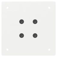 Крака за масичка за кафе, 4 бр., бели, 42 см, стомана