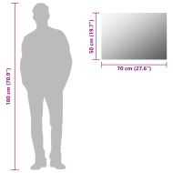 Безрамково огледало, 70x50 см, стъкло