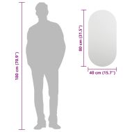 Огледало, 80x40 см, стъкло