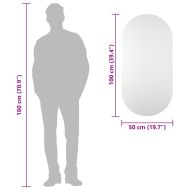 Огледало, 100x50 см, стъкло