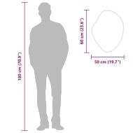 Стенно огледало злато 60x50 см