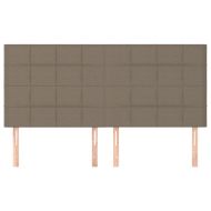 Табла за легло, бежово, 200x5x118/128 см, плат