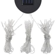 Шатра с двоен покрив и LED светещи стрингове, 3x3x2,7 м, таупе