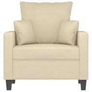 Кресло, кремаво, 60 см, текстил