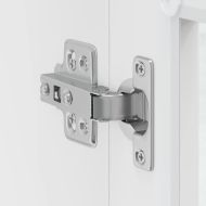 Кухненски стенен шкаф със стъклена врата "Porto" бял