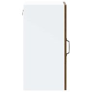 Кухненски стенен шкаф със стъклена врата "Porto" кафяв дъб