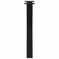 Крака за трапезна маса, X-образни, 2 бр., черни, 60 x (72-73) см, стомана