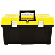Кутия за инструменти, пластмаса, 595x337x316 мм, жълт