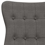 Релакс стол, тъмносив, текстил