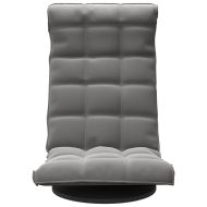 Въртящ се подов стол, тъмносив, кадифе