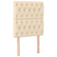 Табла за легло, кремава, 80x7x118/128 см, плат