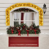 Коледен гирлянд с LED лампички, 10 м, златист