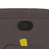 Масажен наклоняем стол, тъмнокафяв, текстил