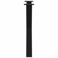 Крака за трапезна маса, X-образни, 2 бр., черни, 80 x (72-73) см, стомана