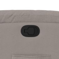 Изправящ реклайнер стол, таупе, текстил