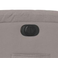 Електрически реклайнер стол, таупе, текстил