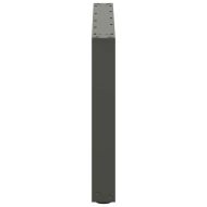 Крака за масичка за кафе, U-образни, 2 бр., антрацит, 70 x (42-43) см, стомана