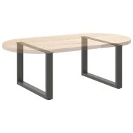 Крака за масичка за кафе, U-образни, 2 бр., антрацит, 70 x (42-43) см, стомана