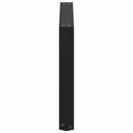 Крака за масичка за кафе, U-образни, 2 бр., черни, 70 x (42-43) см, стомана