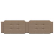 Мека табла за легло Zadar, капучино, 200 см, изкуствена кожа