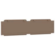 Мека табла за легло Zadar, капучино, 200 см, изкуствена кожа