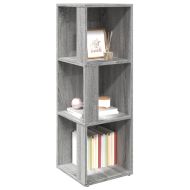 Ъглов шкаф, сив сонома, 33x33x100 см, инженерно дърво