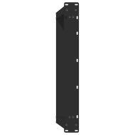 Крака за масичка за кафе, U-образни, 2 бр., черни, 60 x (30-31) см, стомана