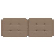 Мека табла за легло Zadar, капучино, 120 см, изкуствена кожа