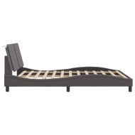 Рамка за легло с LED без матрак Zadar, сива, 160x200 cм