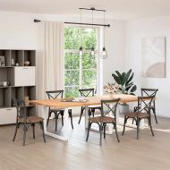 Крака за трапезна маса, U-образни, 3 бр., бели, 100 x (72-73) см, стомана