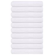 Кърпи за сауна FROGN 10 бр. Бели 80x200 см 360 г/м²